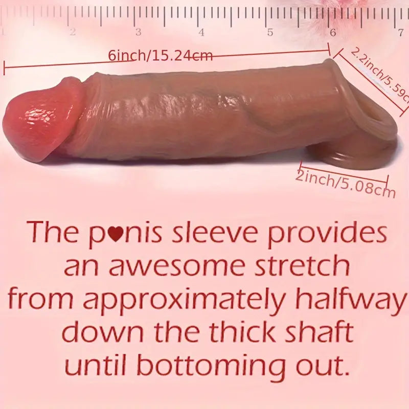 Penis Sleeve Liquid Silicone Penis Cover Extender