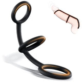 Silicone Penis Ring, 3-In-1 Ultra Soft Flexible Cock Ring