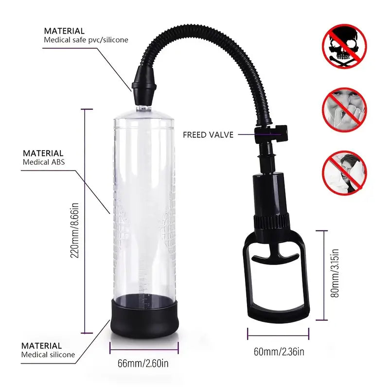 Male Manual Penis Pump Penis Enlarger Male Enhancement Adult Male Sex Toys