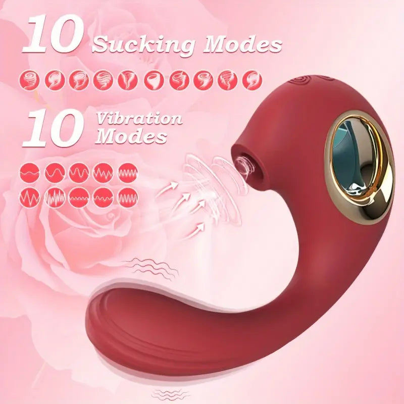 Sucking Vibrator Clitoral Dildo G Spot Nipple Stimulation Sex Toy For Women