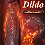 Thrusting Realistic Dildo Vibrator Vibrating Anal Plug Telescopic Female For Pleasure