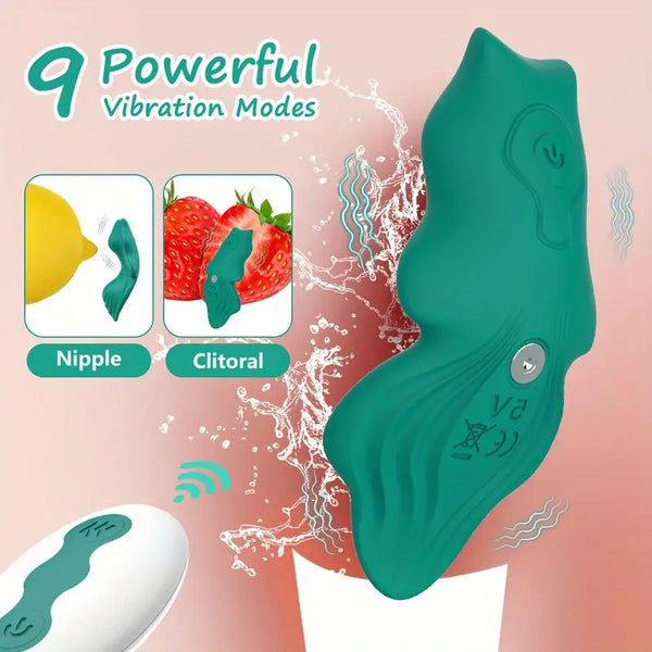 Wireless Remote Control Wearable , G Spot Butterfly Vibrator With 9 Vibration Massager