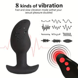 Electric Shock Anal Plug Vibrator Butt Plug, Discharge Clitoris Penis Stimulation