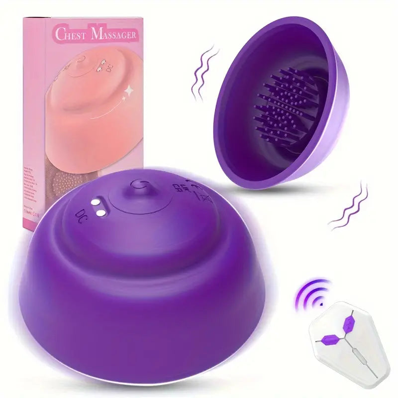 Wireless Remote Breast Massager Vibrator Toy Sucker Pump Stimulator