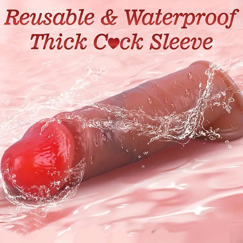 Penis Sleeve Liquid Silicone Penis Cover Extender