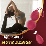 Kegel Balls Vibrator, Kegel Exercise Ball, Wireless Remote Control Vagina Vibrating Egg