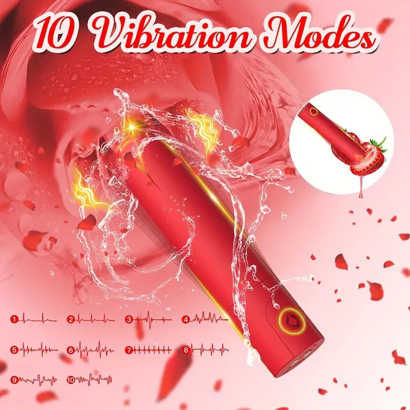 Bullet Vibrator Rose Sex Toy For WomenNipple G Spot Clitoral Stimulator