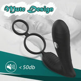 Electric Anal Plug Vibrator With Penis Ring Wireless Remote Prostate Massager Stimulator