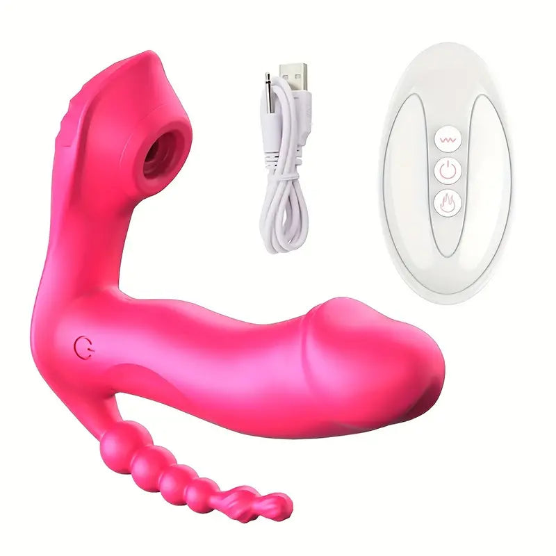 Remote Control Wearable Sucking G-spot Vibrator Dildo Sex Toys