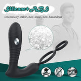 Electric Anal Plug Vibrator With Penis Ring Wireless Remote Prostate Massager Stimulator