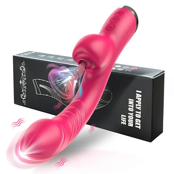 G Spot Rabbit Sucking Vibrator Dual Motor Stimulator For Women