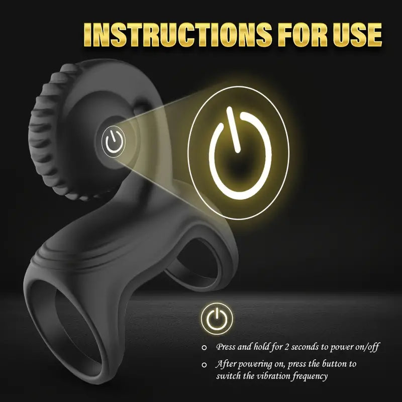 Vibrating Cock Ring With Snail Vibrator Clitoral Stimulator Adult Sex Toys