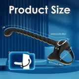 Vibrating Cock Ring Prostate Stimulator With Double Mini Bullets Sex Toys