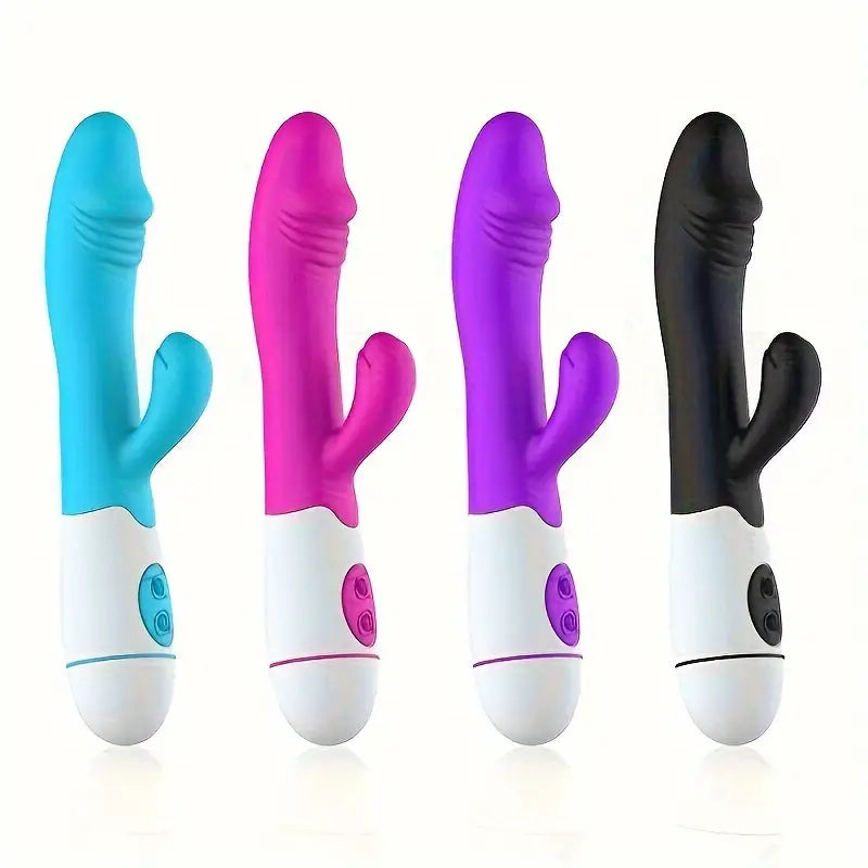 Rabbit Vibrator 30 Frequency USB Charging Double-headed Clitoral Vaginal Vibration Massage Stick Sex Toy For Women Adult Supplies