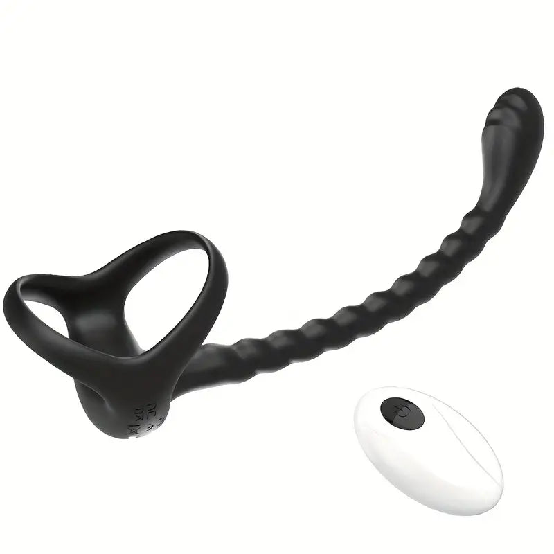 Vibrating Cock Ring Prostate Stimulator With Double Mini Bullets Sex Toys