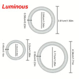 3pcs Luminous Penis Ring Silicone Cock Rings For Men Sex Toys