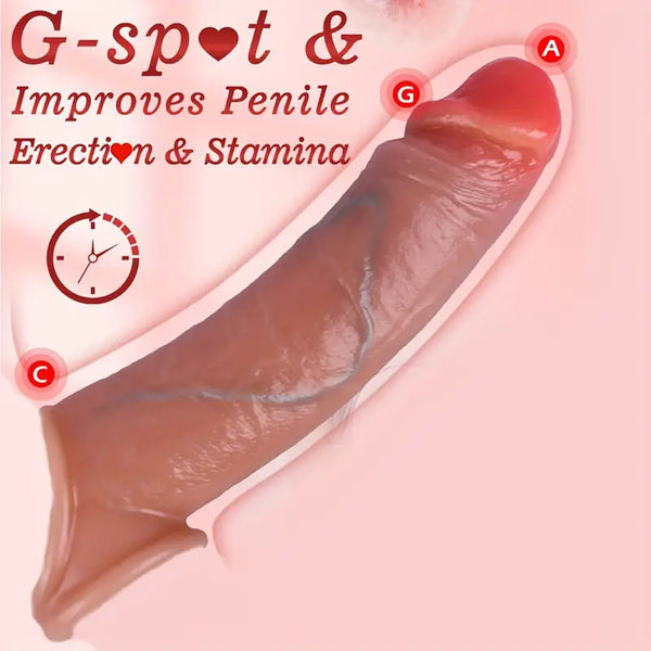 Penis Sleeve Liquid Silicone Penis Cover Extender