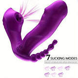 Remote Control Wearable Sucking G-spot Vibrator Dildo Sex Toys