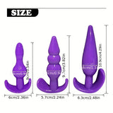 14pcs Anal Plug Vibrator Penis Rings Kit Adult Pleasure Erotic SM Props Set