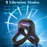 Vibrating Penis Ring Male Delay Ejaculation Charging Couple Invisible Cock Ring