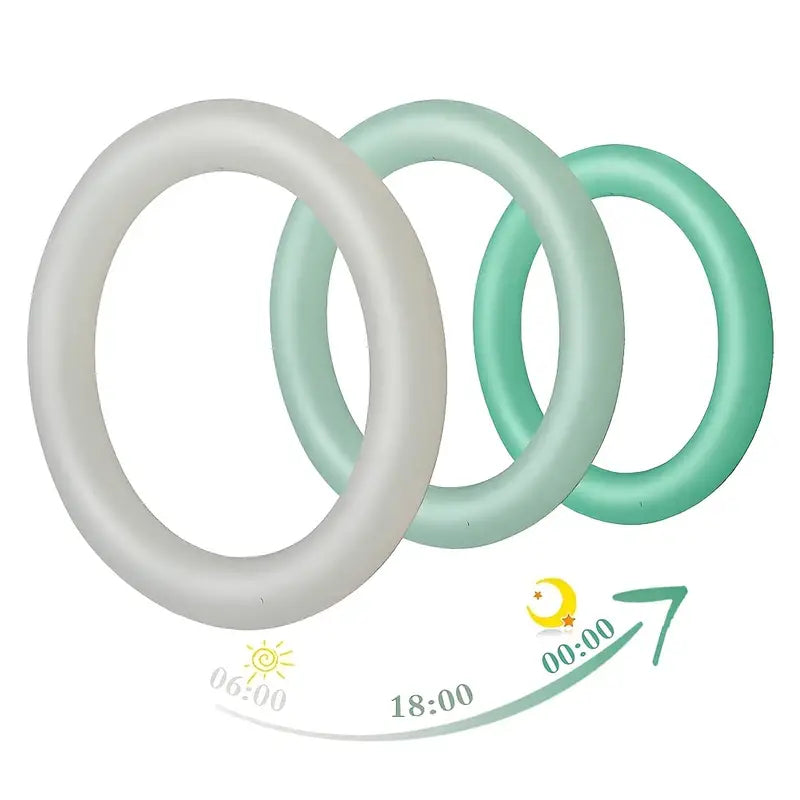 3pcs Luminous Penis Ring Silicone Cock Rings For Men Sex Toys