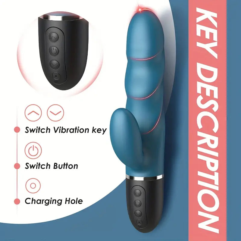 G-Spot Dildo Rabbit Vibrator, Clitoris Stimulator For Women Masturbation