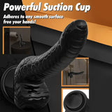 7.67inch Black Dildo With Snake Desgin, Realistic Dildo For G-spot Stimulation